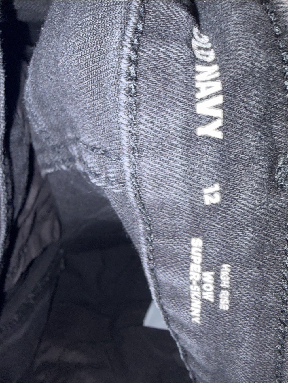 Womens old navy high rise super skinny Black Jeans - Picture 3 of 3